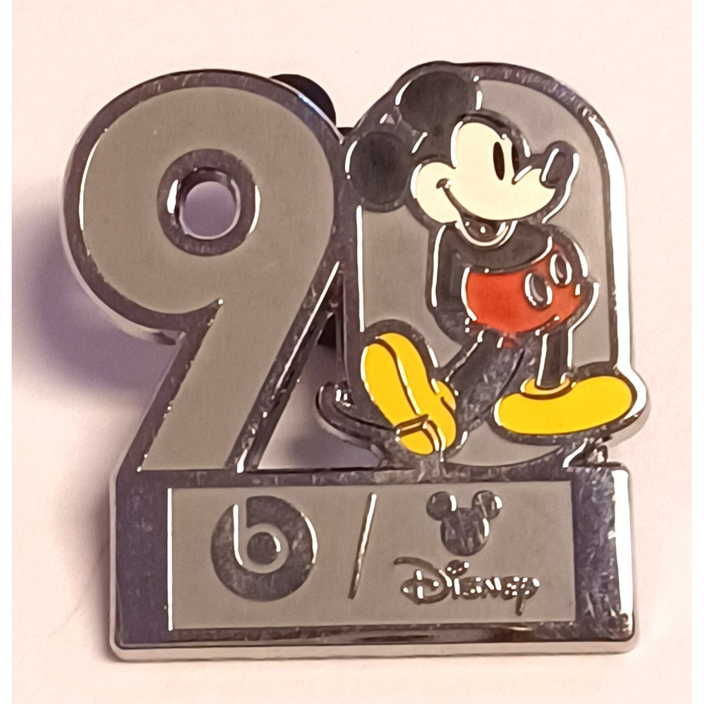 Beats 90th Anniversary Mickey Mouse Disney Pin Beats by Dre Logo Silver